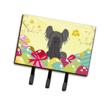Jensendistributionservices Easter Eggs Chinese Crested Black Leash or Key Holder MI2102539
